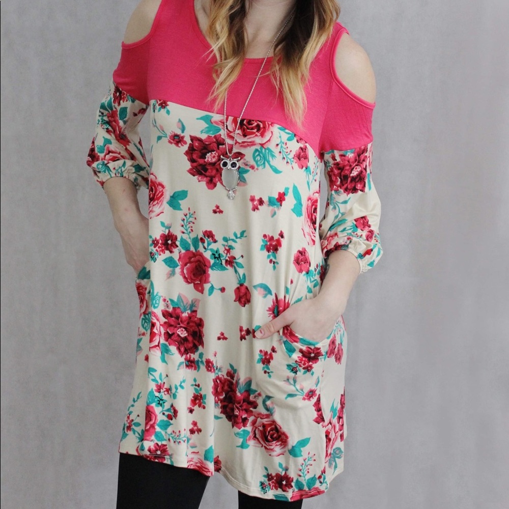 Cream Floral Top